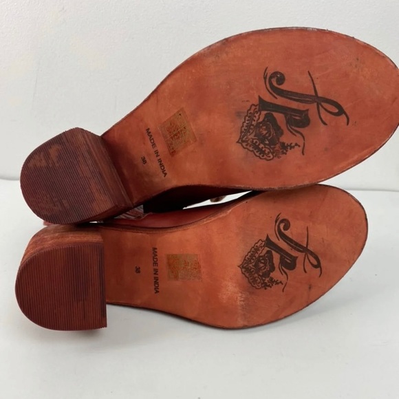 Free people red open toe boots - Picture 7 of 8